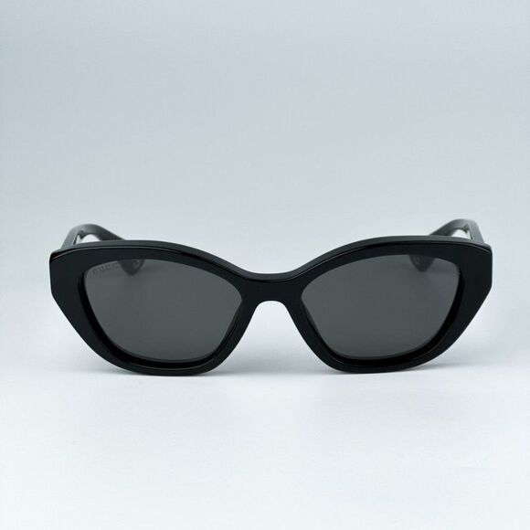 NEW Gucci GG1638S 001 Black Grey Anti-Reflective Women Cat Eye Sunglasses main image 7